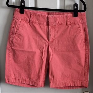 J. Crew Coral-Red Cotton Chinos